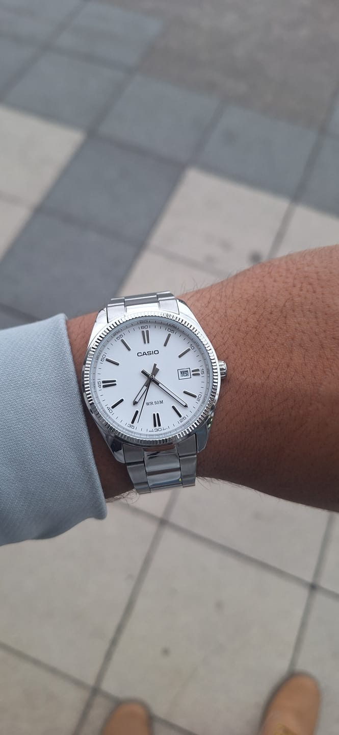 Customer photo review of Reloj Casio Análogo MTP-1302D-7A1V Blanco 38,5mm