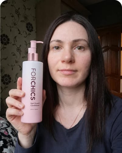 Customer photo review of ForChics Hair Growth Conditioner