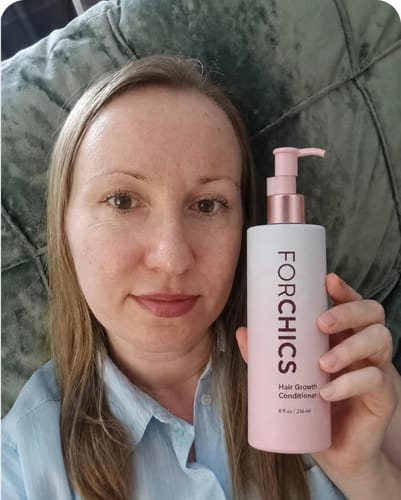 Customer photo review of ForChics Hair Growth Conditioner