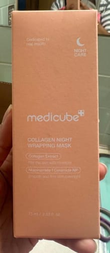 Customer photo review of Collagen Night Wrapping Mask
