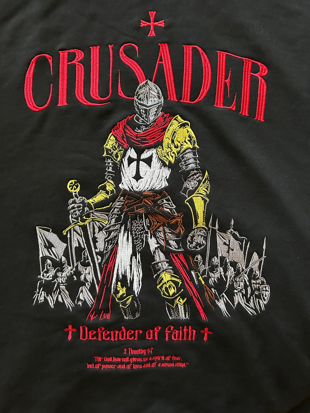 Customer photo review of Soldier Embroidery Hoodie