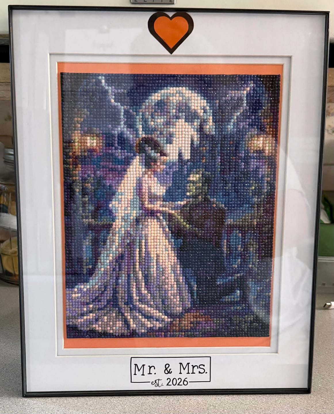 Customer photo review of Frankenstein Wedding Moonlit (Diamond Painting)