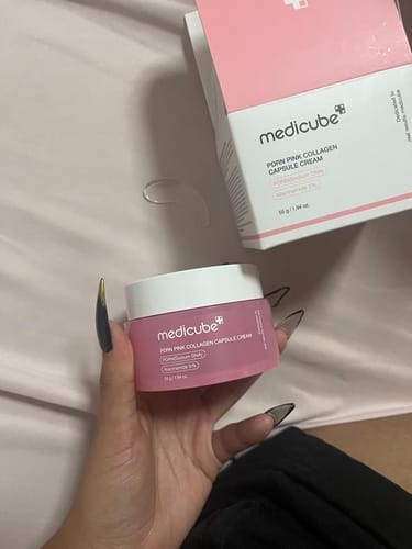 Customer photo review of PDRN Pink Collagen Capsule Cream