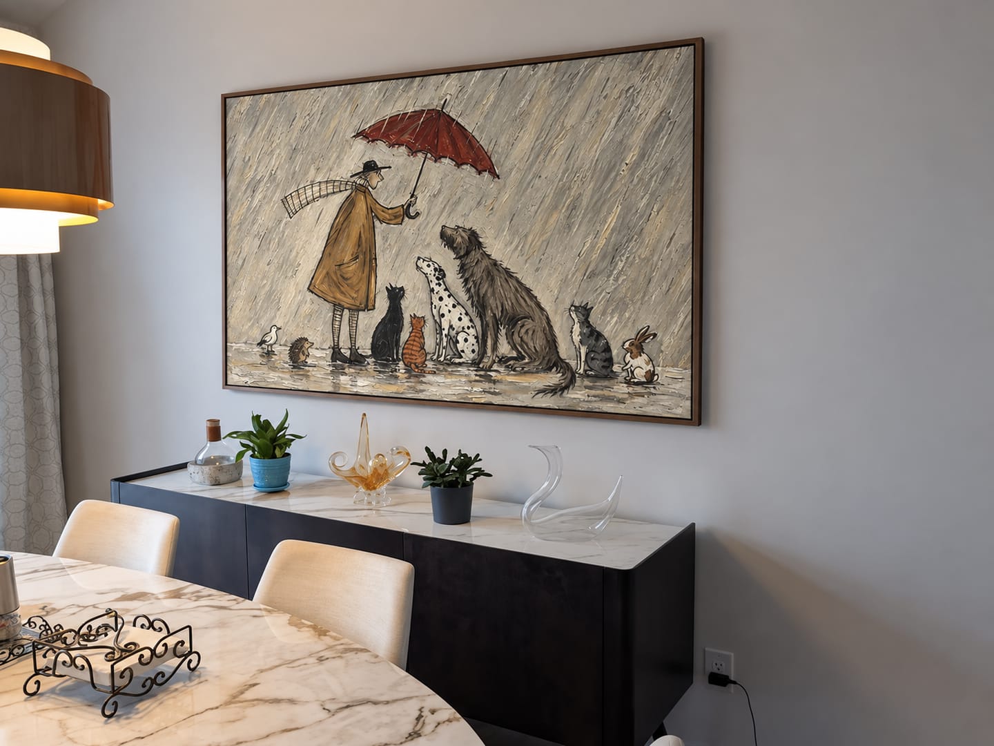 Customer photo review of Modern Folk Art｜Rainy Day Gathering