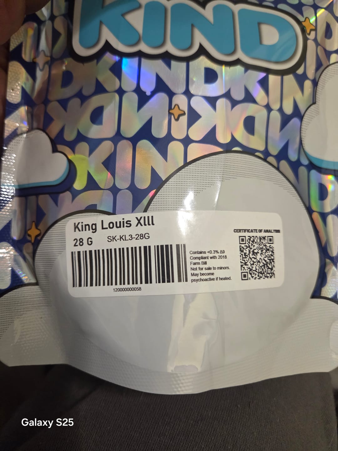Customer photo review of King Louis XIII - 28 Grams - Indica