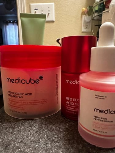 Customer photo review of Red Succinic Acid Panthenol Pads