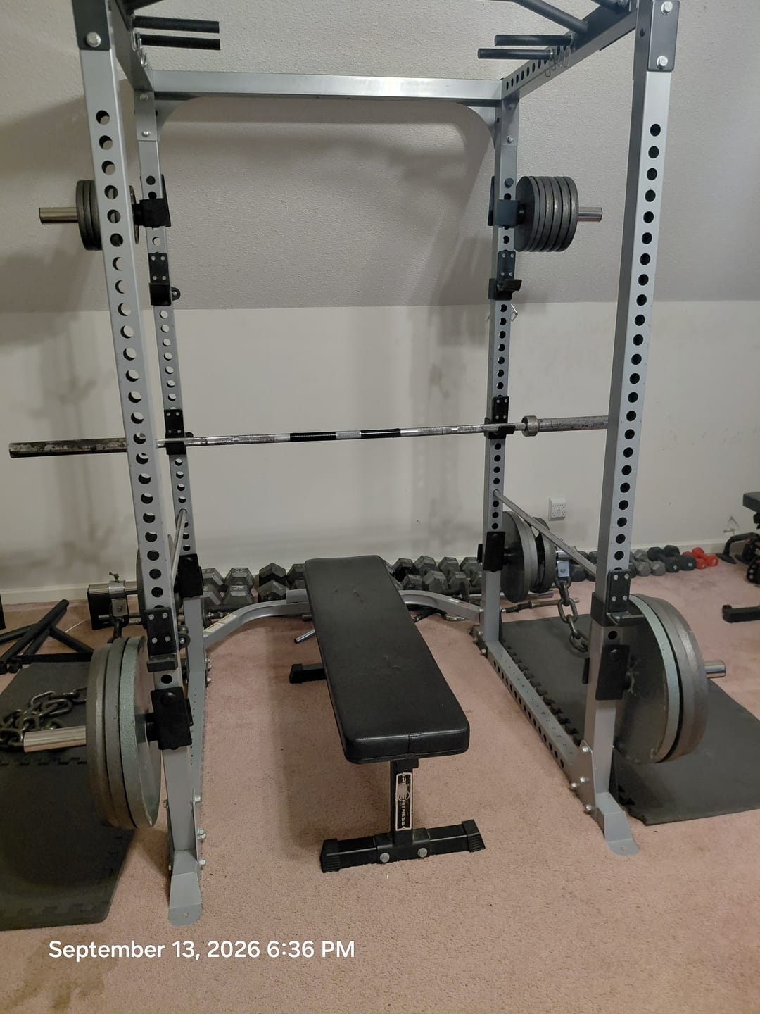 Customer photo review of Weight Plate Holders - 3"x3"