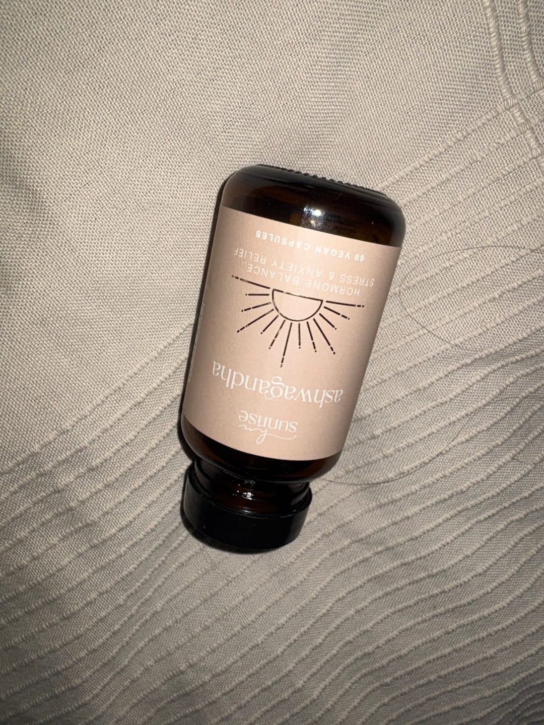Customer photo review of Stress Relief - Her Sunrise Ashwagandha –  400mg, 60 Capsules