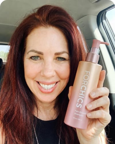 Customer photo review of ForChics Hair Growth Shampoo