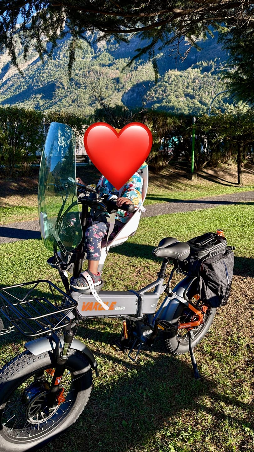 Customer photo review of Vakole Waterproof Bike Rack Bag With Large Capacity (17-35L)