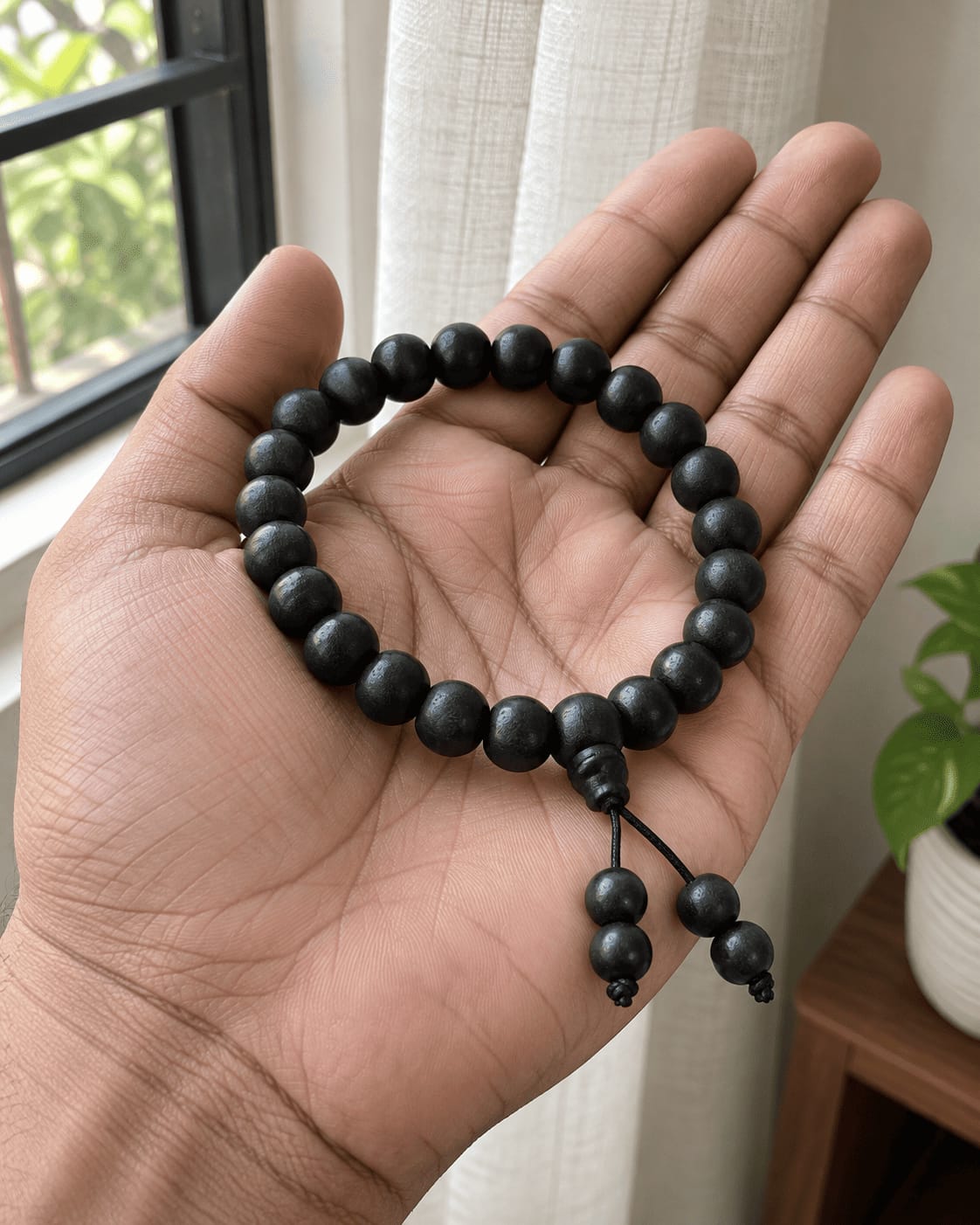 Customer photo review of Natural Karungali Bracelet