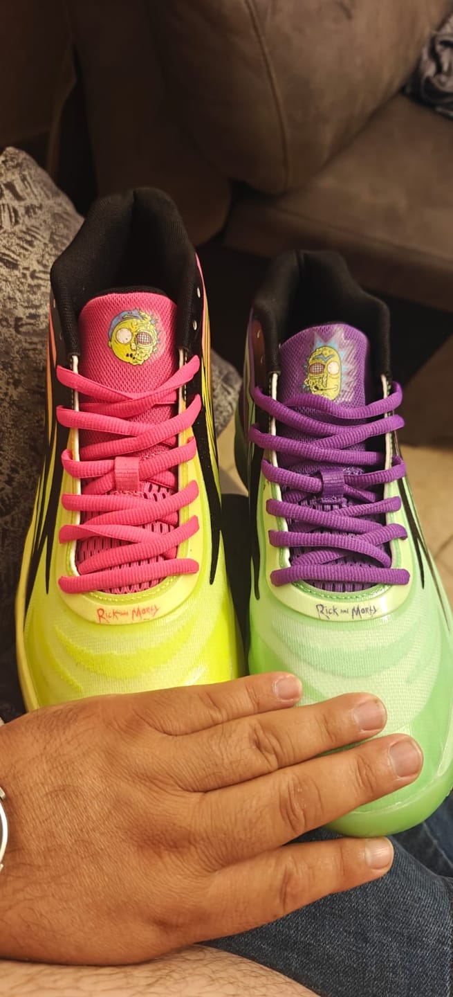 Customer photo review of Puma LaMelo Ball MB.02 Rick and Morty Adventures