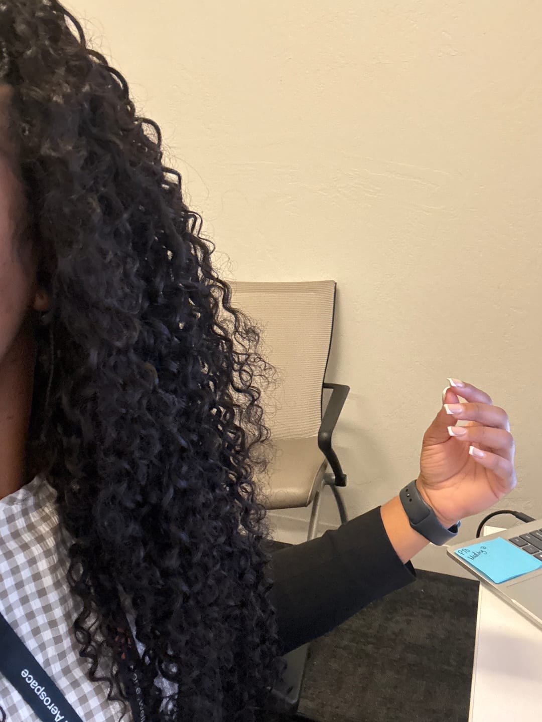 Customer photo review of Spanish Curl Human Crochet Hair