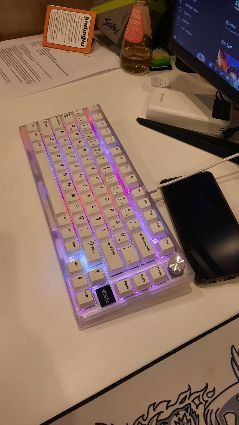 Customer photo review of Wraith W75 V2 Klavye (Manyetik Switch / HE)