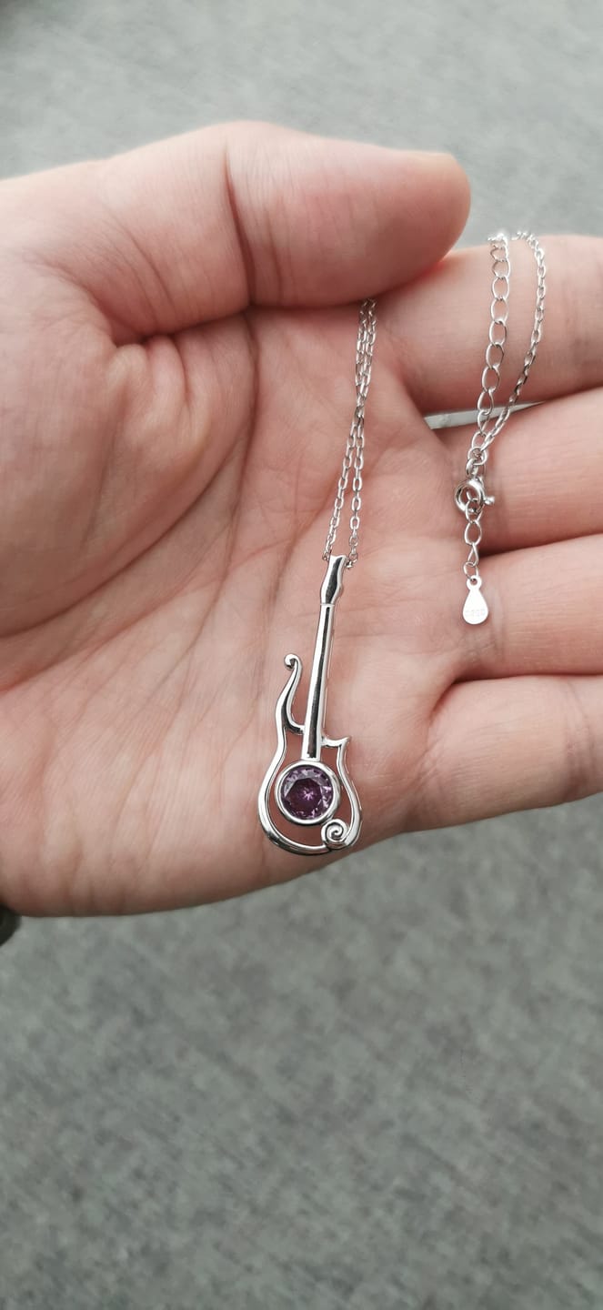 Customer photo review of Purple Cloud Necklace