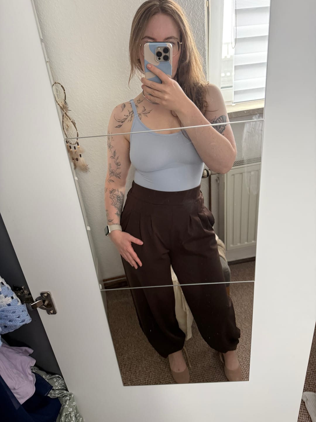 Customer photo review of Butterstoff Ballon Hose dark chocolate