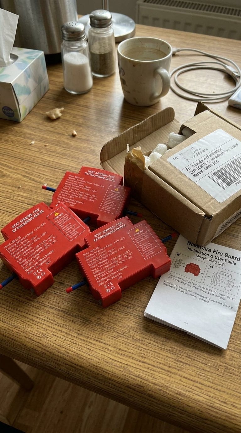 Customer photo review of NovaCare™ Fire Guard — Automatic Fire Suppression Device