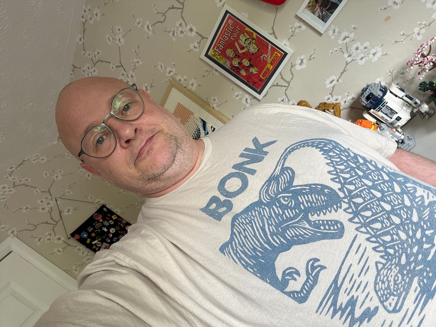 Customer photo review of Late Cretaceous Bonk T-Shirt