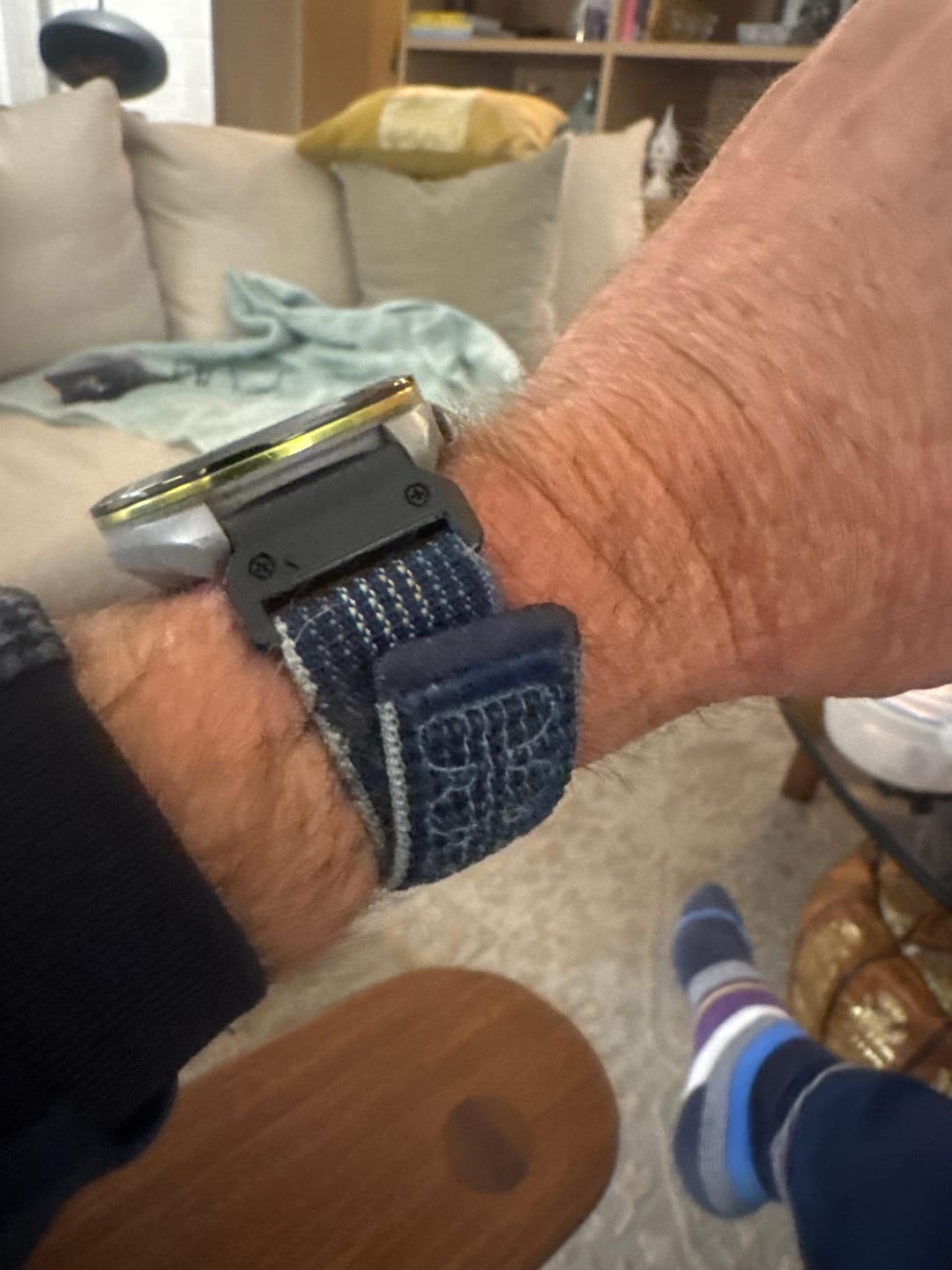 Customer photo review of Garmin Nylon Velcro Strap - QuickFit Breathable Design