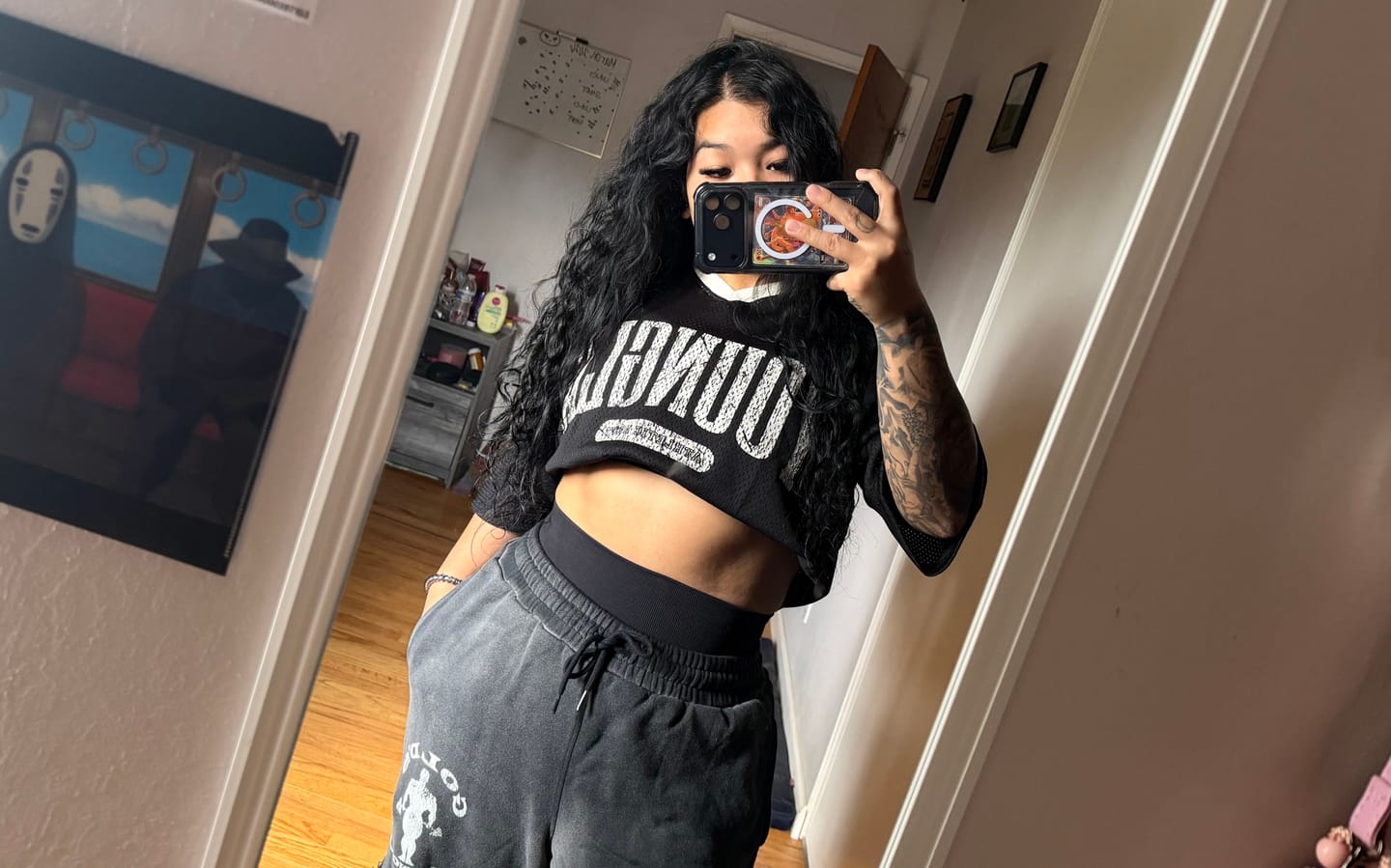 Customer photo review of 4187 - Varsity Football Cropped Jersey