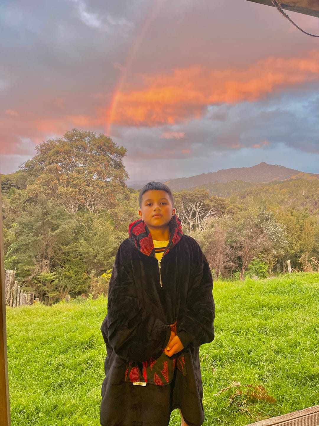 Customer photo review of KIDS BLANKET HOODIE - MANGU