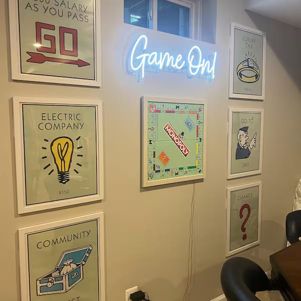 Customer photo review of Custom Neon: Game On