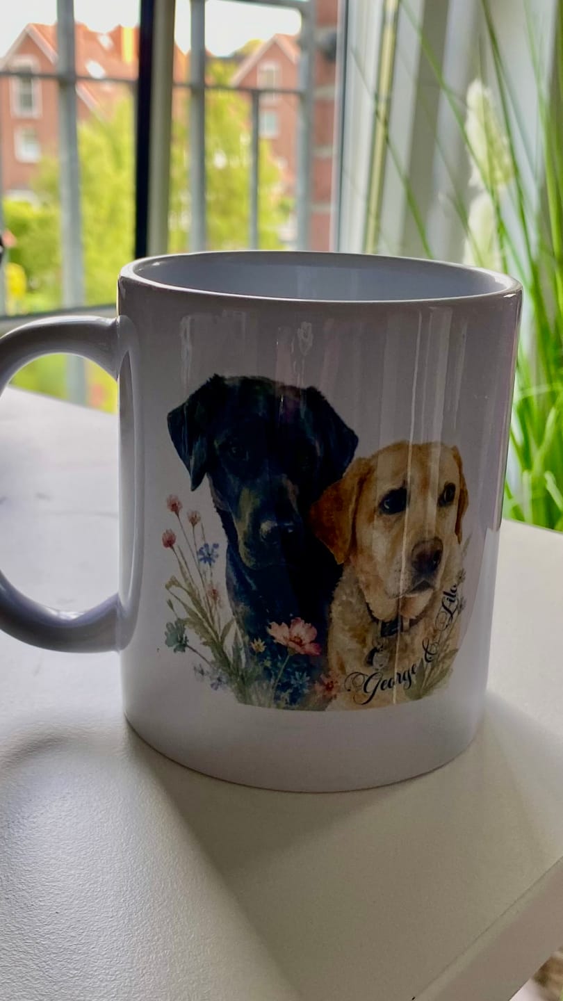 Customer photo review of Personalisierte Tasse - Aquarell