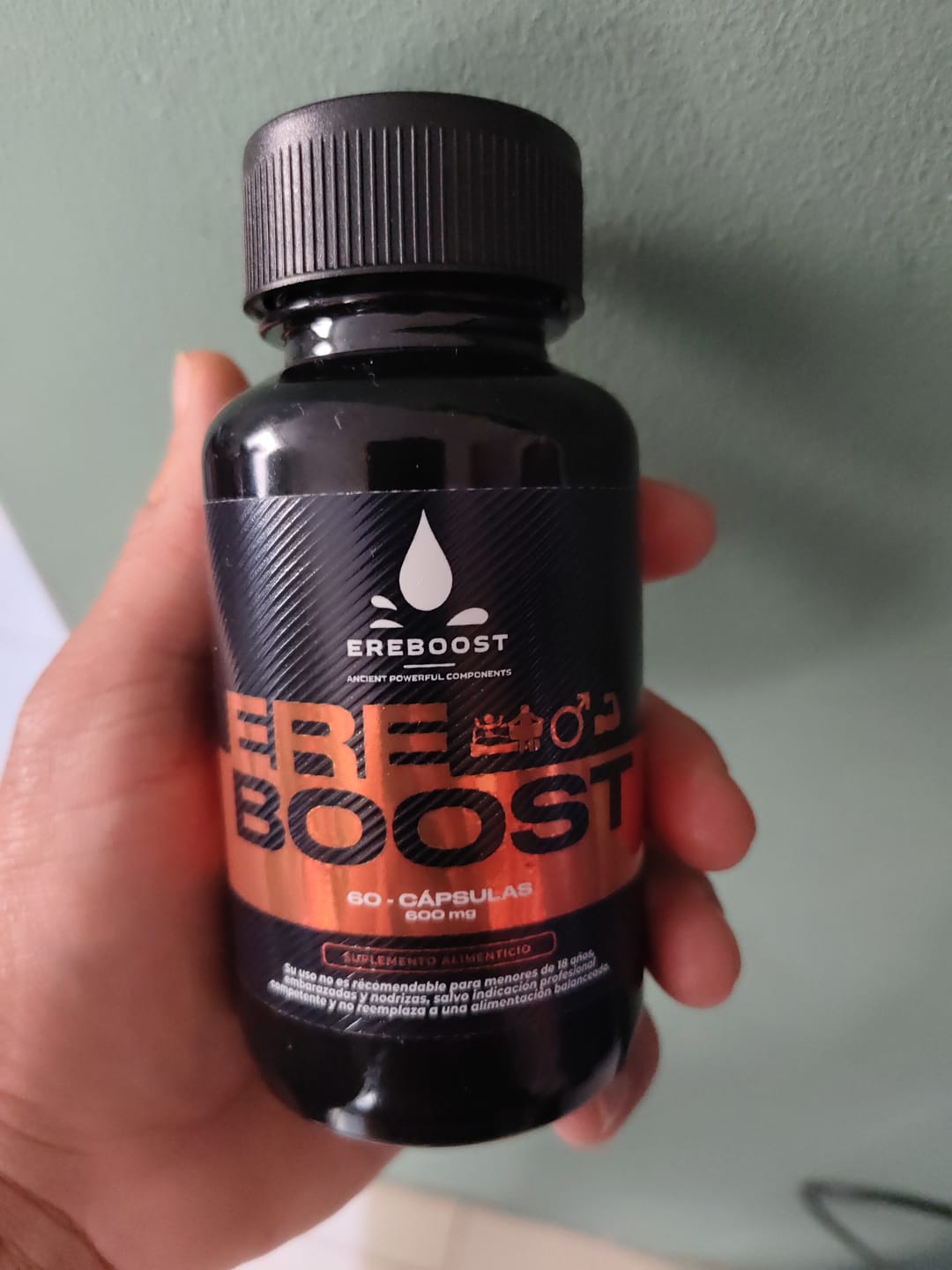 Customer photo review of EREBOOST | 60 Cápsulas