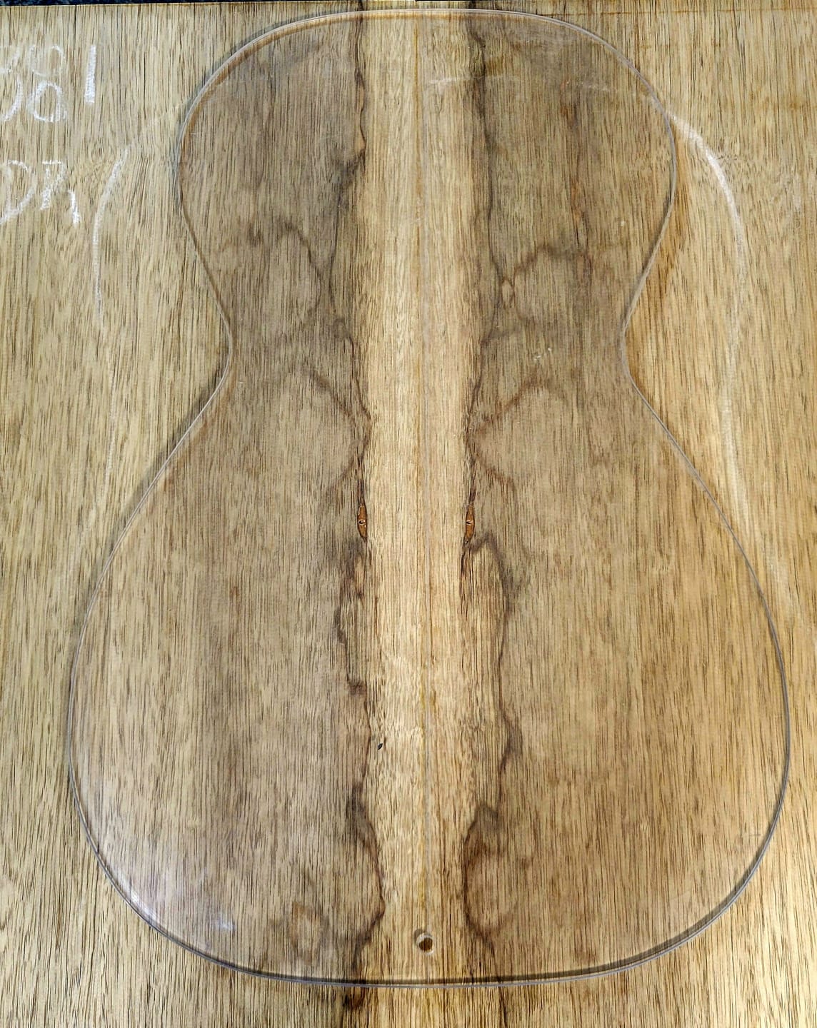 Customer photo review of Black Limba Dreadnought Guitar Back and Side Set #381