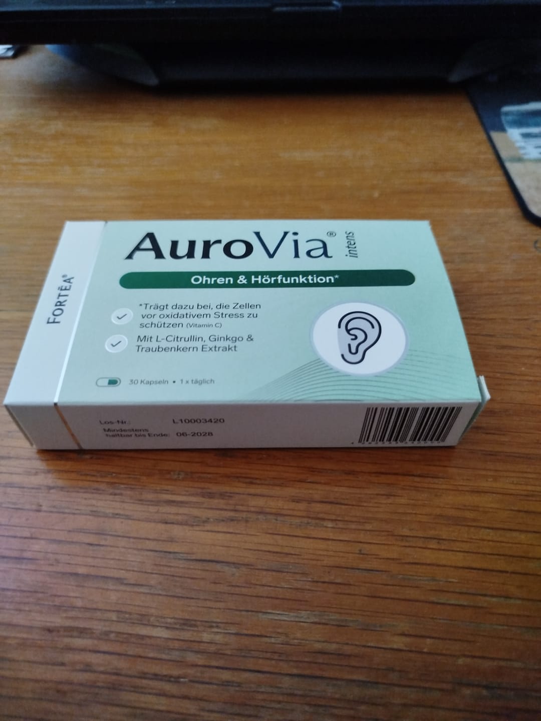 Customer photo review of AuroVia® intens – Ohren & Hörfunktion
