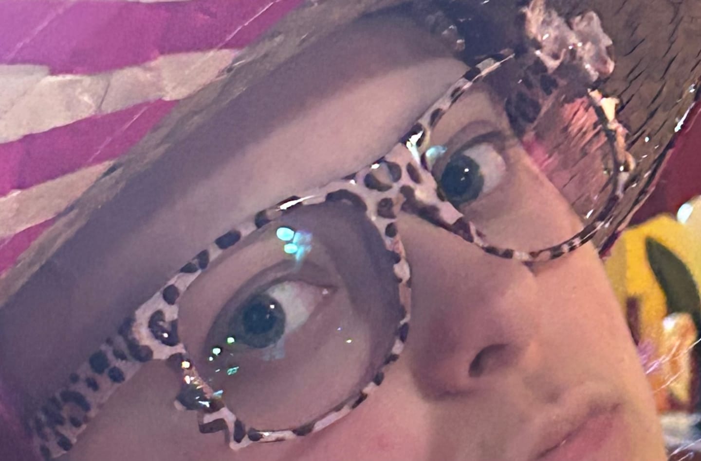 Customer photo review of Kitten Eyeglasses
