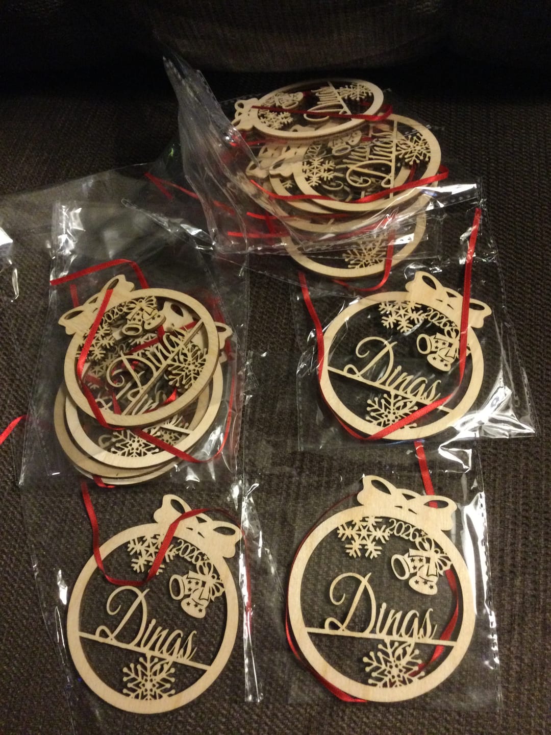 Customer photo review of Personalized Christmas Ornaments