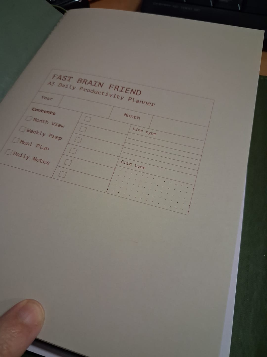 Customer photo review of Ocean - Fast Brain Planner Kit