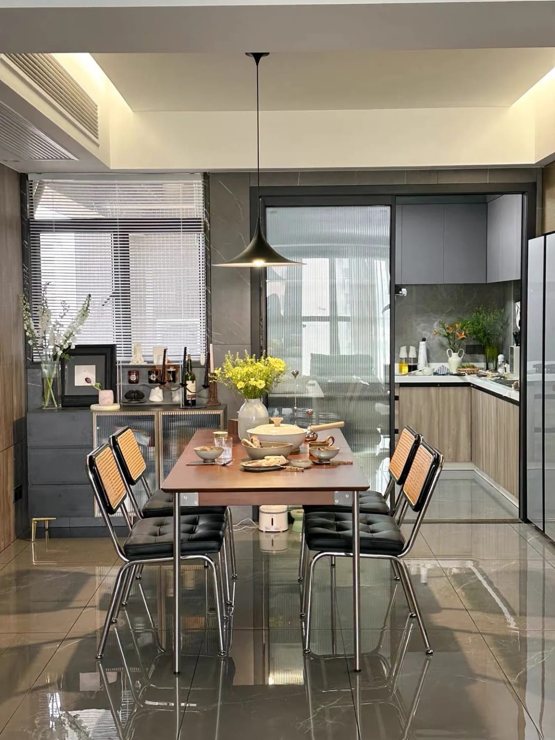 Customer photo review of Semi Pendant Light, Arch Spun Aluminium Shade, E26/E27, Hardwired
