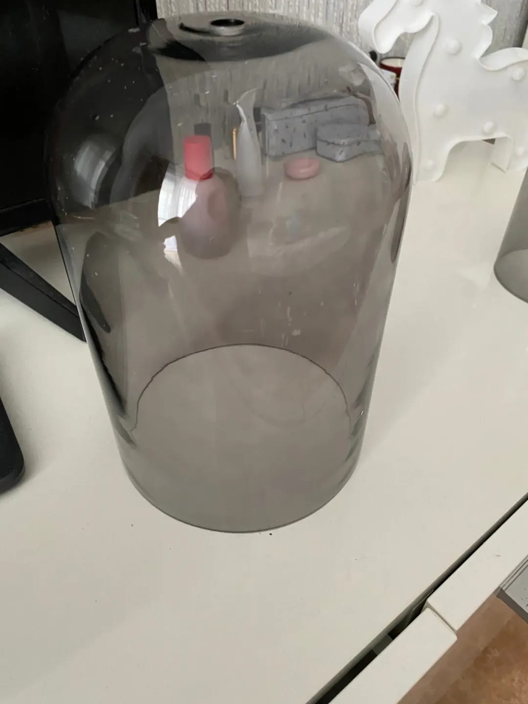 Customer photo review of Amber Pendant Light for Kitchen Island, Stacked Glass Shades, 15 cm