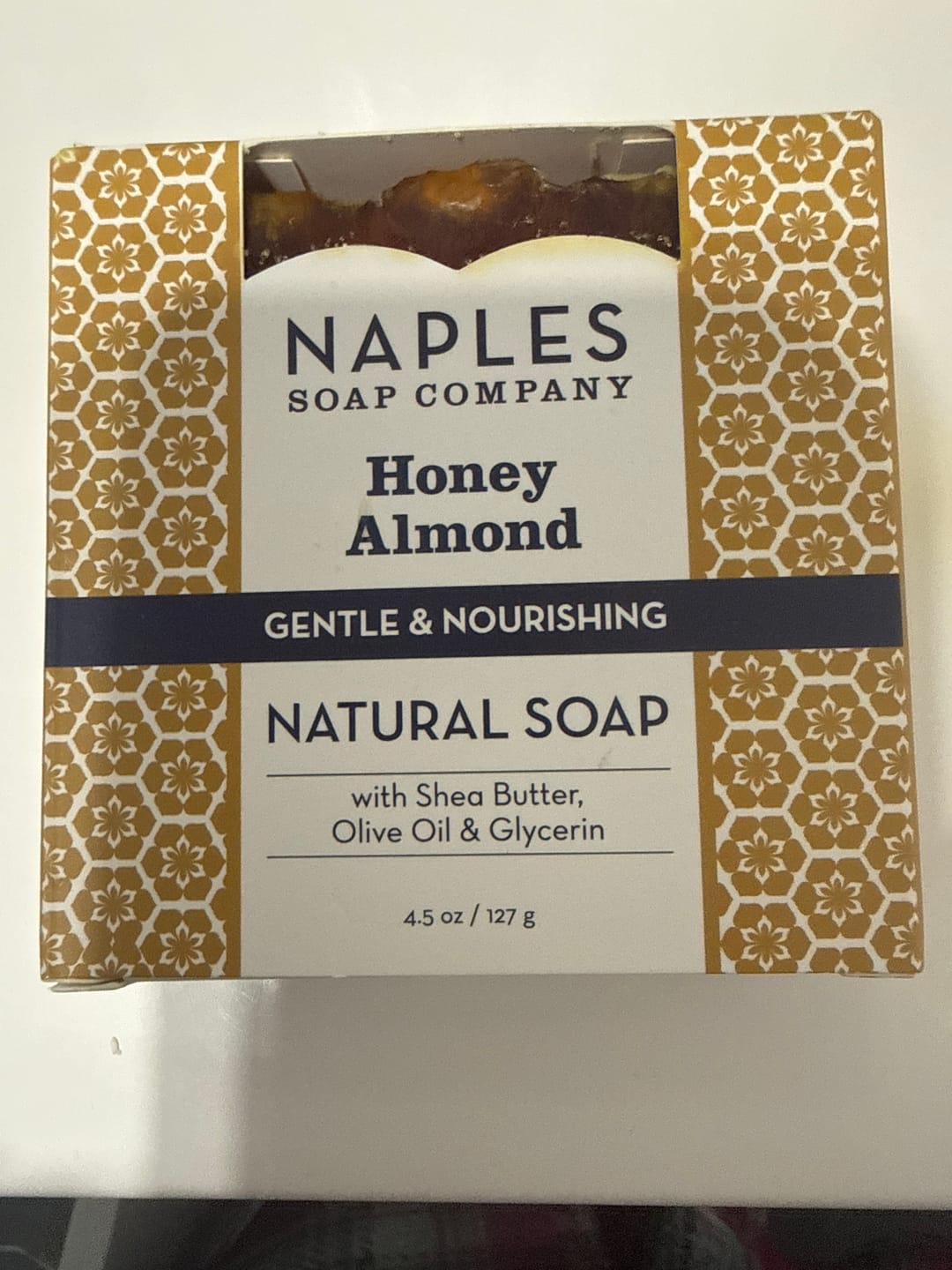 Customer photo review of Honey Almond Natural Soap