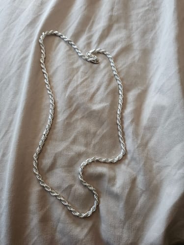 Customer photo review of Cadena Torzal 4mm Plata Ley 925