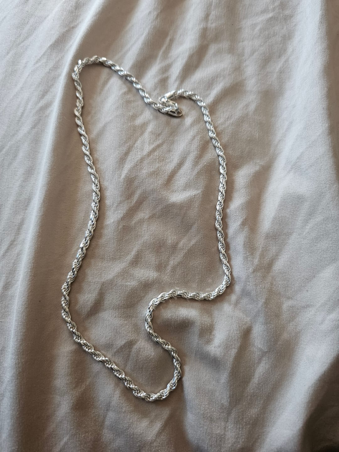 Customer photo review of Cadena Torzal 4mm Plata Ley 925