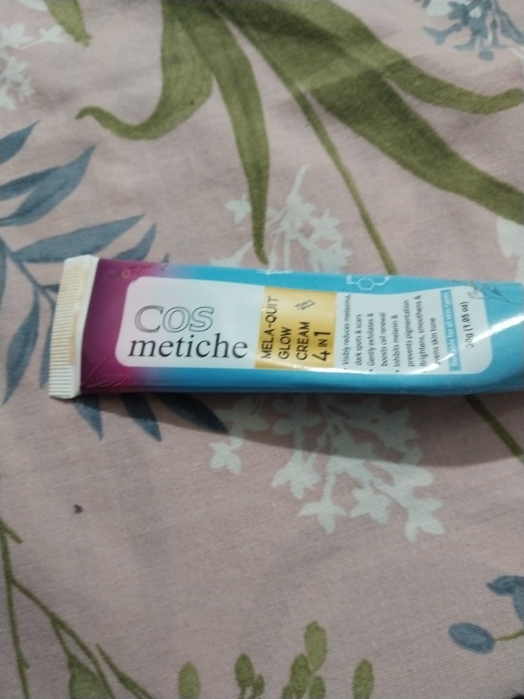 Customer photo review of Mela-Quit Glow Cream