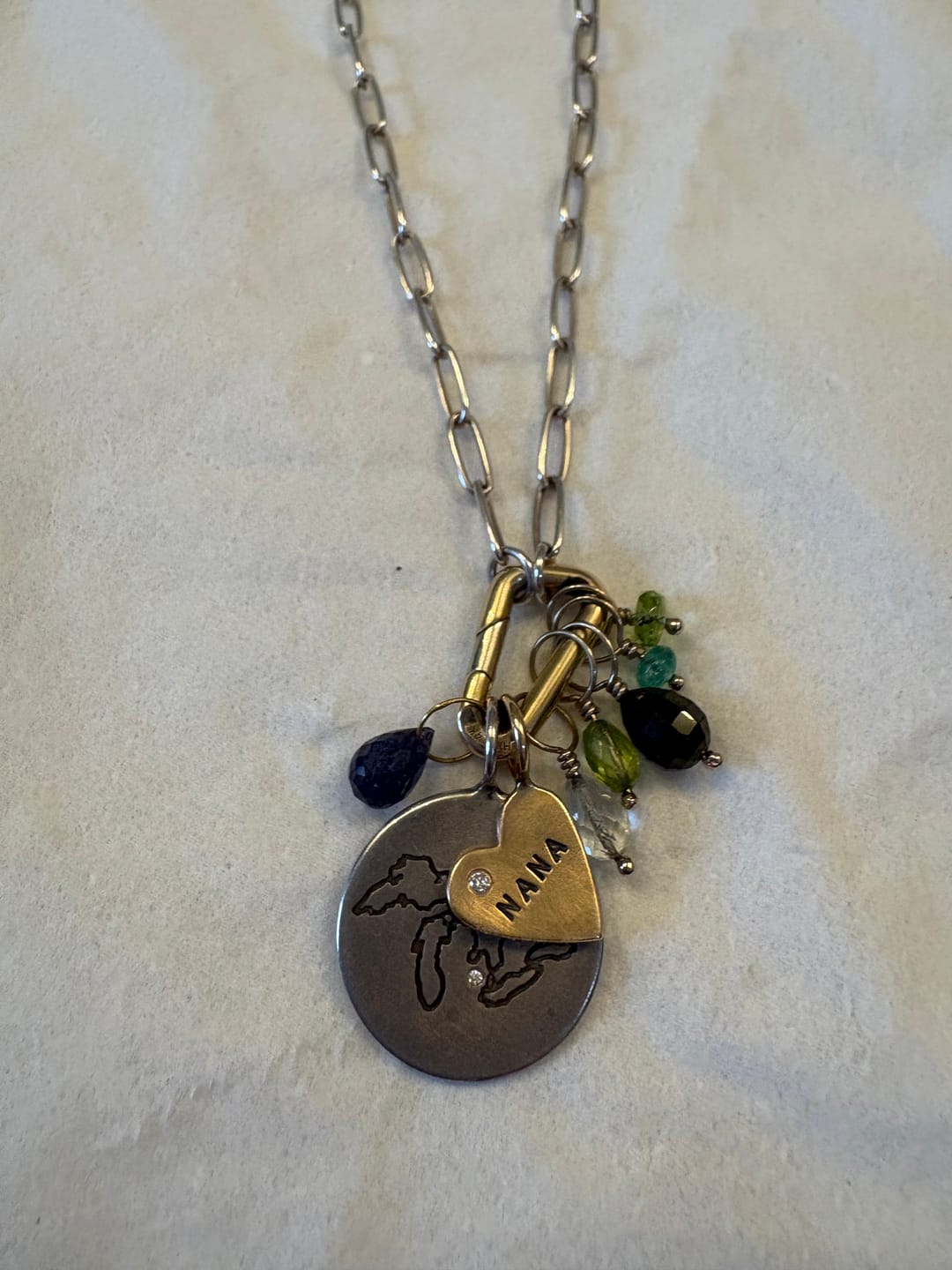 Customer photo review of Iolite High Faceted Drop Gemstone