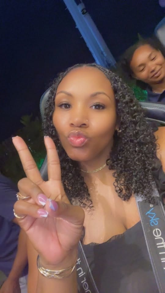 Customer photo review of Ywigs Burmese Water Curly Human Crochet Hair