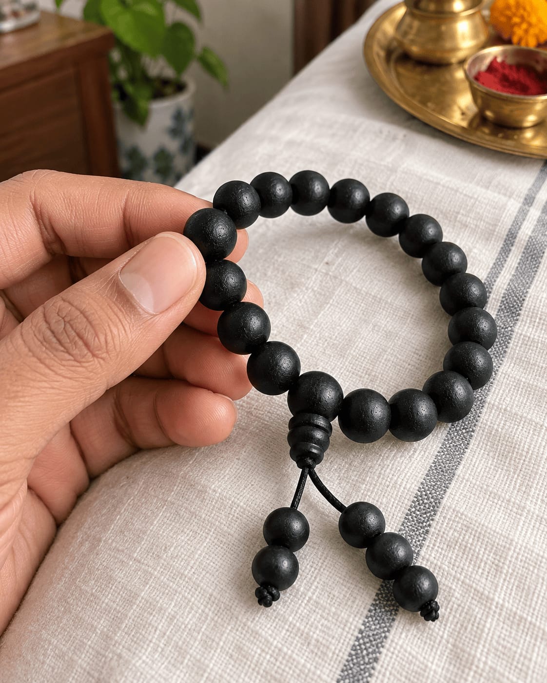 Customer photo review of Natural Karungali Bracelet