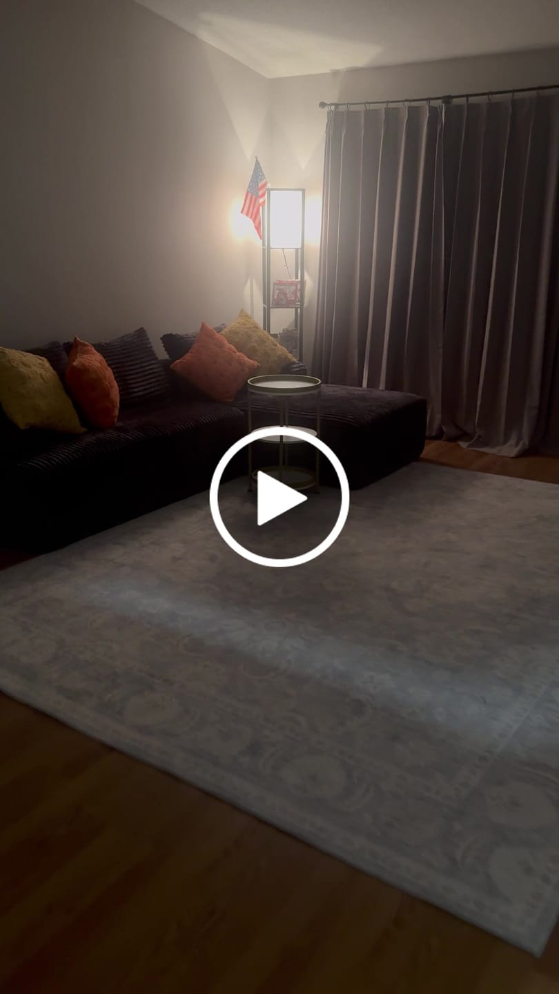 Customer video review of Iria Washable Area Rug - Blue