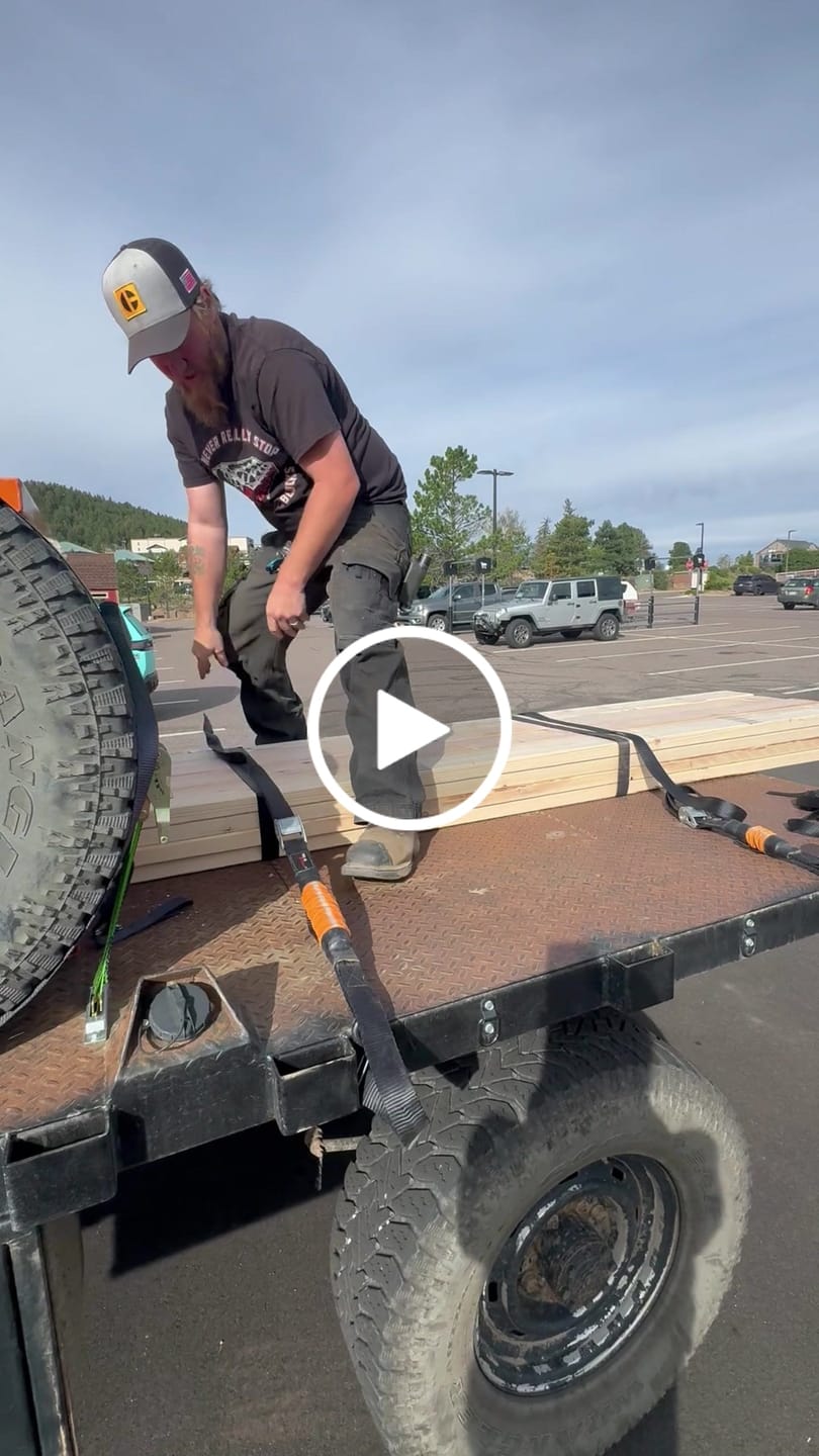 Customer video review of TorkStrap HD750 | 14'x1.5'' Spring Loaded Tie Down Straps - 2250lb Max Load