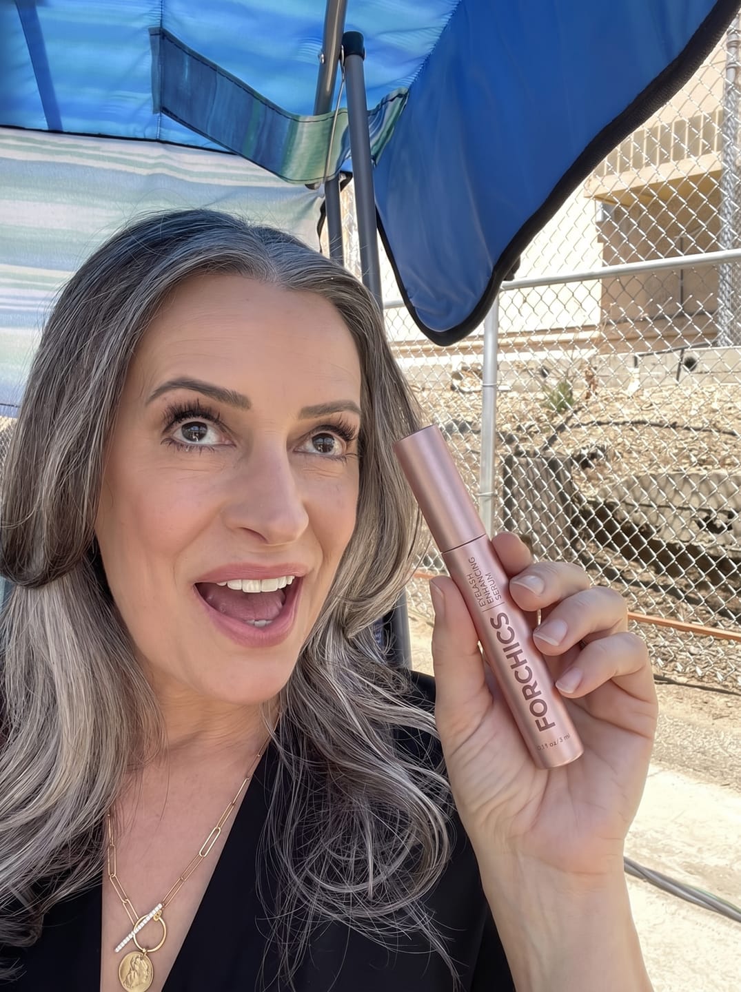 Customer photo review of Lash Serum and Mascara Set