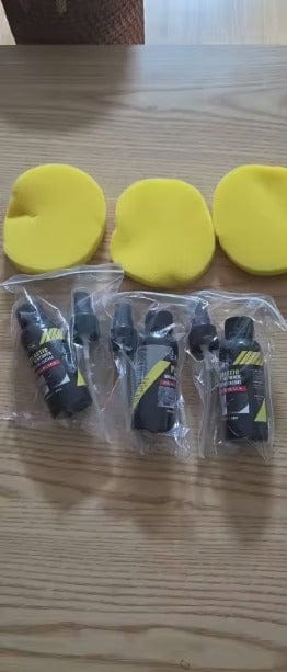 Customer photo review of Renovador de plásticos negros