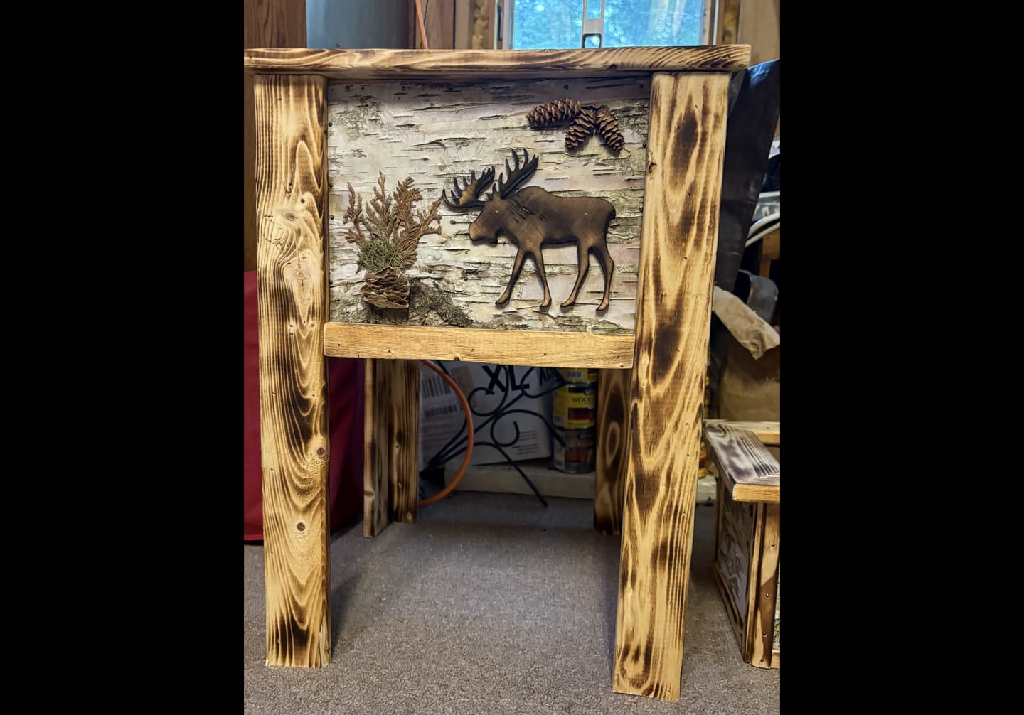 Customer photo review of Unfinished Wood Moose Shape - Animal - Craft - up to 46" DIY