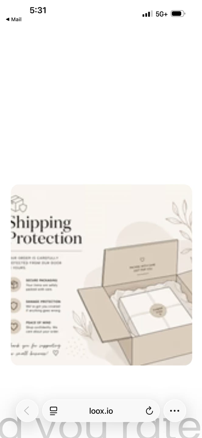 Customer photo review of SHIPPING PROTECTION