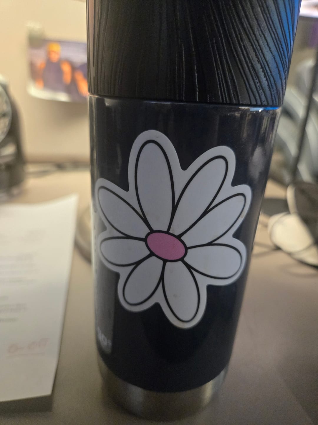 Customer photo review of Pink Daisy Aesthetic Sticker