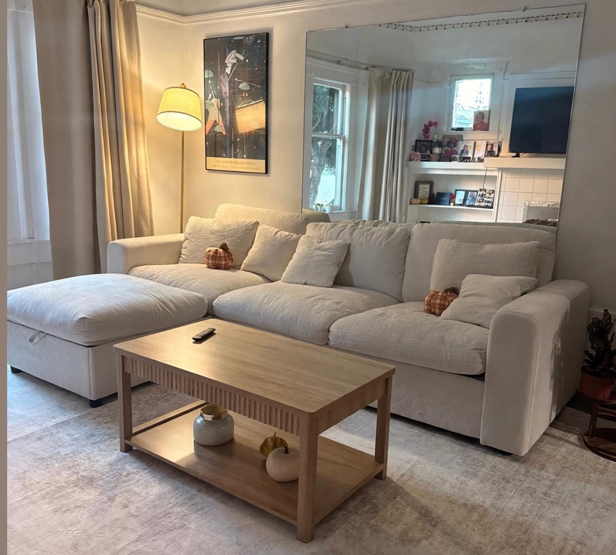 Customer photo review of Grand Cloud Modular Sectional Sofa